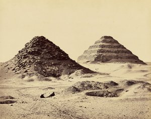 Le piramidi di Sakkarah. Da nord-est da Francis Frith