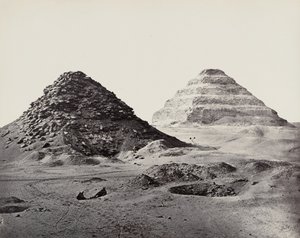 Le piramidi di Saqqara da nord-est da Francis Frith