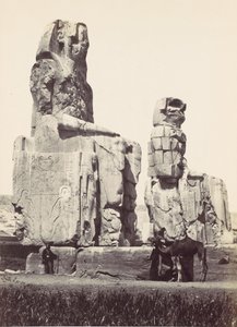 Le Statue di Memnon. Pianura di Tebe, 1857 da Francis Frith
