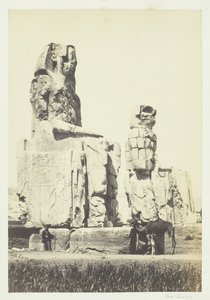 Le statue di Memnone, Piana di Tebe da Francis Frith