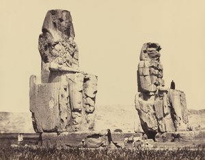 Le statue della pianura, Tebe, 1858 (foto)
