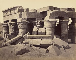 Il Tempio di Horus e Sobek, Kom Ombo da Francis Frith