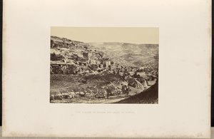 Il villaggio di Siloam e la valle di Kidron. da Francis Frith