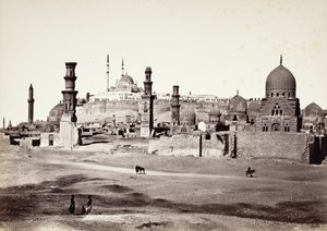 Tombe nel cimitero meridionale, Il Cairo da Francis Frith