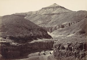 Valle delle Tombe dei Re, Tebe, 1857 da Francis Frith
