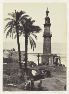 Vista su Girgeh, Alto Egitto da Francis Frith