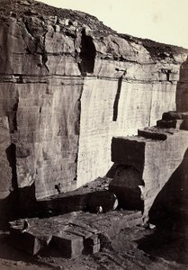 Veduta delle cave di silicio in Egitto da Francis Frith