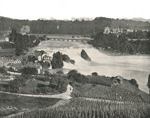 Le cascate del Reno, Sciaffusa, Svizzera da Frith and Co
