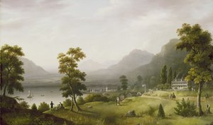 Taverna di Carters alla Testa del Lago George, 1817-18 da Francis Guy