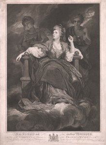 Mrs. Siddons nel Ruolo della Musa Tragica da Francis Haward