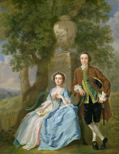 Ritratto di George e Margaret Rogers, c.1748-50 da Francis Hayman
