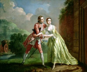 Robert Lovelace si prepara a rapire Clarissa Harlowe, da 