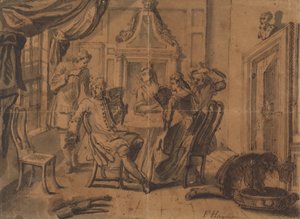 La partita a carte da Francis Hayman