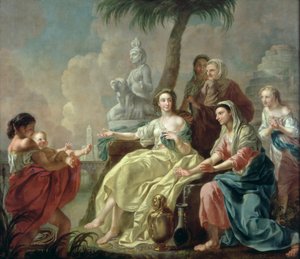 Il ritrovamento del piccolo Mosè tra i giunchi, 1746 da Francis Hayman