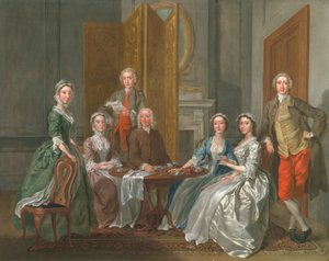 La famiglia Gascoigne, c.1740 da Francis Hayman