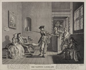 La locandiera di Wapping, 1743 da Francis Hayman
