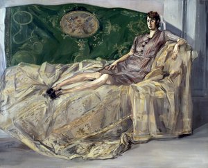 Donna sul divano