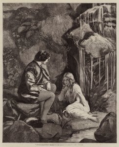 Undine si rivela al Cavaliere Huldbrand da Francis John Wyburd