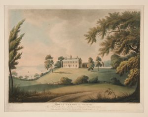 Mount Vernon in Virginia / La residenza del defunto tenente generale George Washington da Francis Jukes