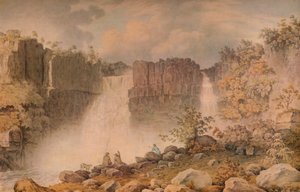 High Force, Teesdale, c. 1807 da Francis Nicholson