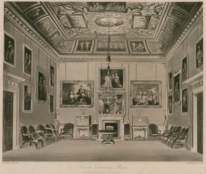 Secondo Salotto, Buckingham House da Francis Phillip Stephanoff