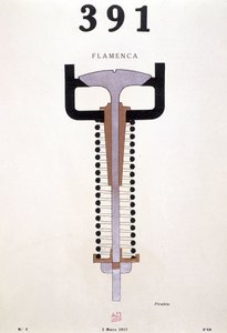 Copertina di "391" di Picabia (1879-1953), n° 3 del 01/03/1917 (litografia)