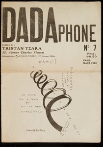 Prima di copertina di "Dadaphone" n. 7 da Francis Picabia