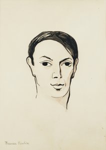 Ritratto di Pablo Picasso; Portrait de Pablo Picasso, 1902-1905 circa (acquerello, pennello e inchiostro nero e matita su carta)