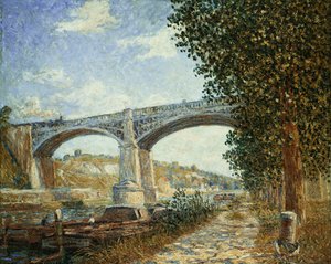 Il ponte ferroviario di Moret; Le Pont du Chemin de Fer a Moret da Francis Picabia