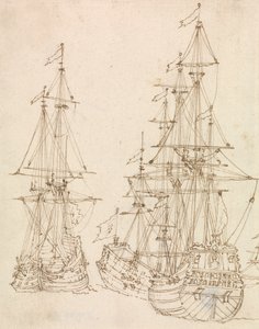 Studi di Navi da Francis Place