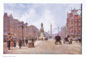 Sackville Street, Dublino, da Peeps at Many Lands: Ireland pubblicato da Adams & Charles, 1909 da Francis S. Walker