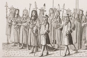 Processione di incoronazione di Giacomo II da Francis Sandford