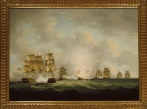 La cattura delle navi del tesoro spagnole al largo di Cadice da Francis Sartorius