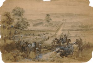 Dettaglio della sepoltura dopo la battaglia di Antietam