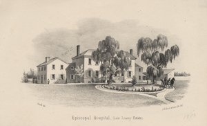 Ospedale Episcopale, litografia di P.S. Duval e Figlio, 1856 da Francis Schell