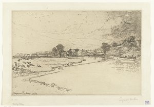 Abbazia di Sawley da Francis Seymour Haden (Sir) (signed by artist)