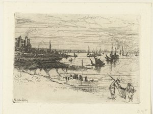 Locanda sul Tamigi da Francis Seymour Haden (Sir) (signed by artist)