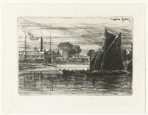 West London Rowing Club da Francis Seymour Haden (Sir) (signed by artist)