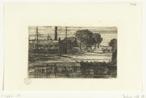 West London Rowing Club da Francis Seymour Haden (Sir) (signed by artist)