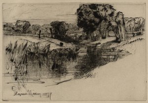 Un canale, 1877 da Francis Seymour Haden