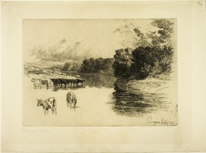Un fiume del Lancashire da Francis Seymour Haden