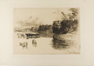 Un fiume del Lancashire da Francis Seymour Haden