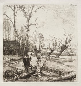 Au Marais Inondé: La Bergère da Francis Seymour Haden