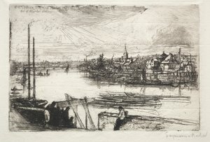 Battersea Reach, 1843 da Francis Seymour Haden