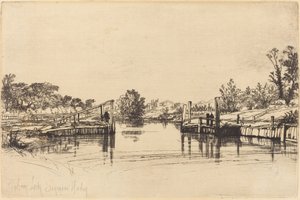 Eagham Lock da Francis Seymour Haden