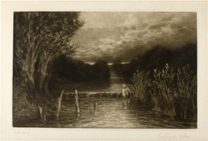 Pesca alla trota da Francis Seymour Haden