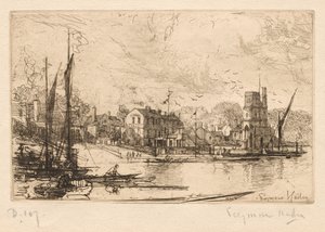 Harry Kellys, Putney, 1865-1866 da Francis Seymour Haden