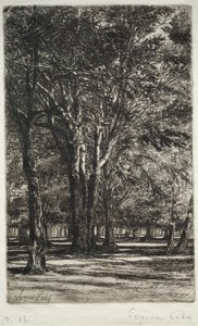 Giardini di Kensington (La tavola più grande) da Francis Seymour Haden