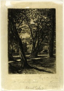 Kensington Gardens, No. I (piccola tavola) da Francis Seymour Haden