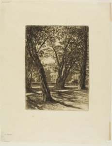 Giardini di Kensington, n. I (piccola tavola) da Francis Seymour Haden